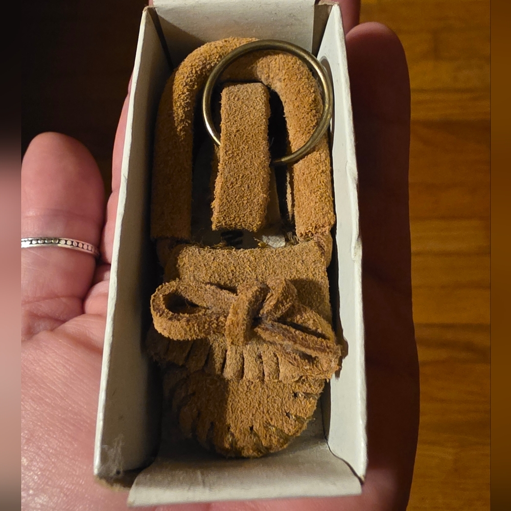 Minnetonka Tan Moccasin Keychain